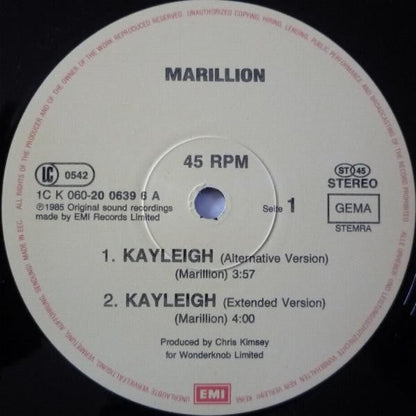 Marillion : Kayleigh (12", Maxi)
