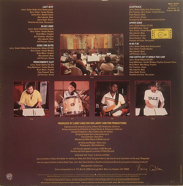 Larry Carlton : Sleepwalk (LP, Album, RP)