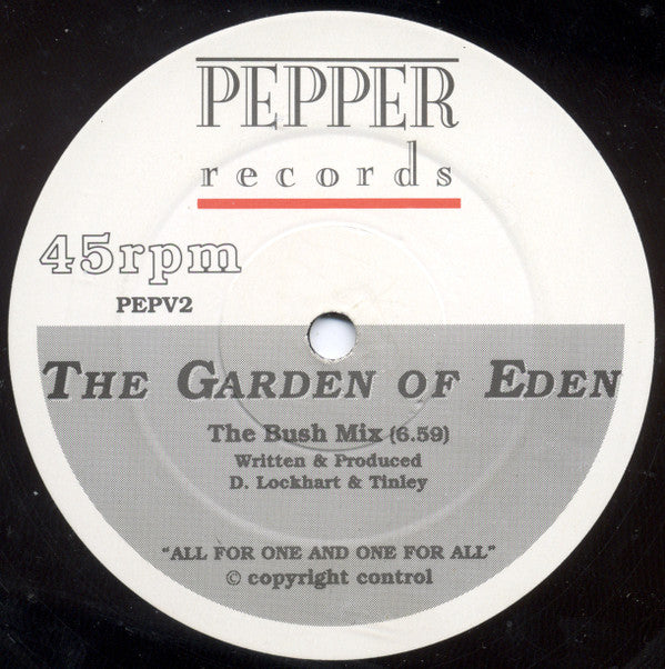 The Garden Of Eden : The Garden Of Eden (The Jazz Mix) // (The Bush Mix) (12")