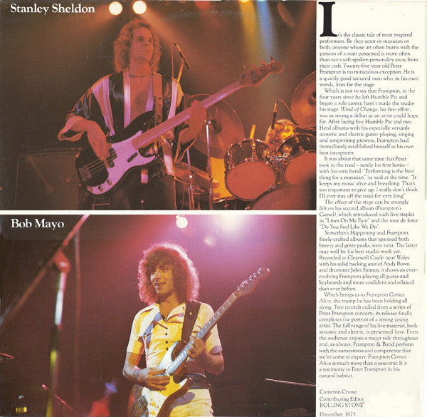 Peter Frampton : Frampton Comes Alive! (2xLP, Album)