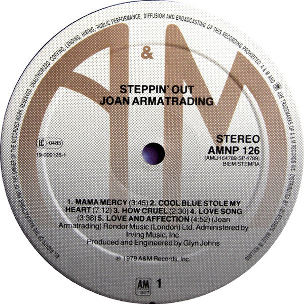 Joan Armatrading : Steppin' Out (LP, Album, RE)