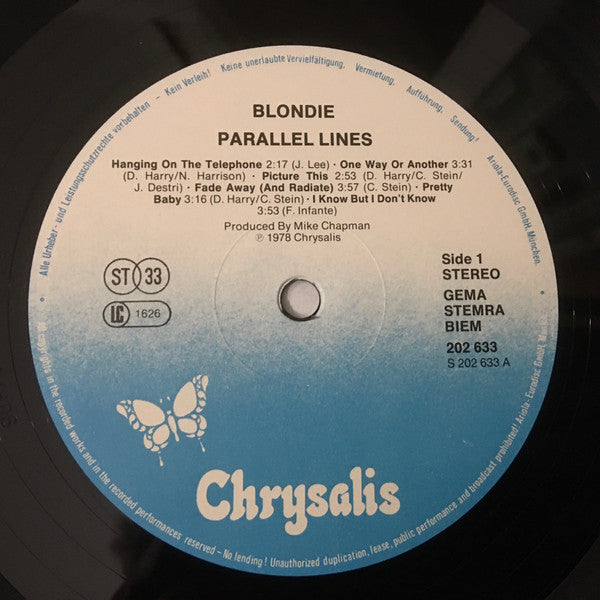 Blondie : Parallel Lines (LP, Album, RE)