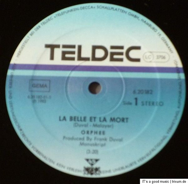 Orphée : La Belle Et La Mort (12", Single)