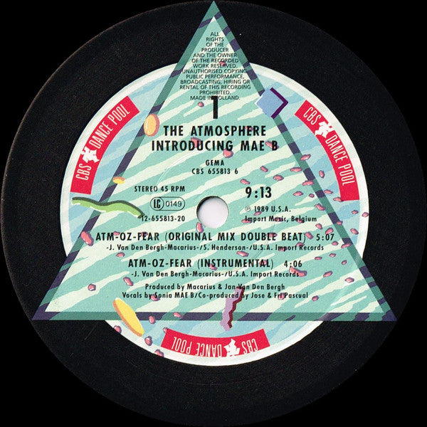 Atmosphere Introducing Mae B : Atm-Oz-Fear (12", Maxi)
