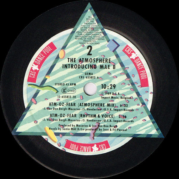 Atmosphere Introducing Mae B : Atm-Oz-Fear (12", Maxi)