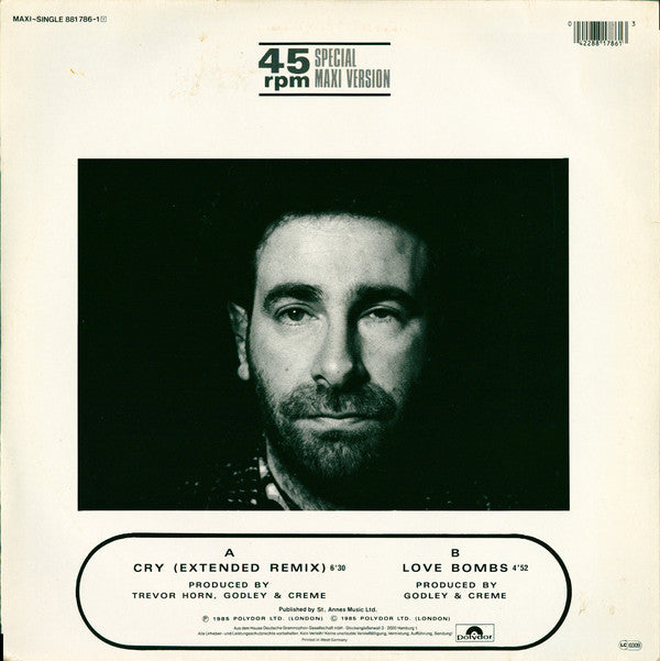 Godley & Creme : Cry (Extended Remix) (12", Maxi)