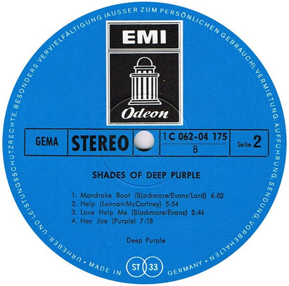Deep Purple : Shades Of Deep Purple (LP, Album)