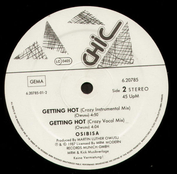 Osibisa : Getting Hot (12", Single)