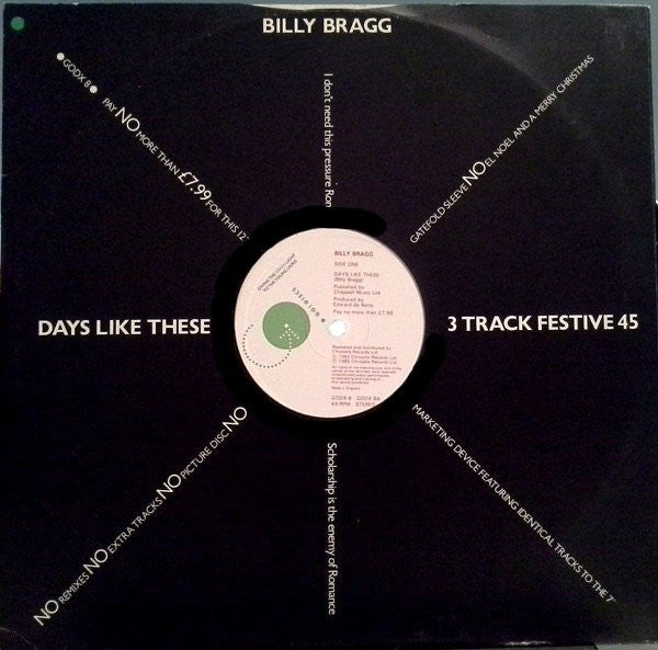 Billy Bragg : Days Like These (12")