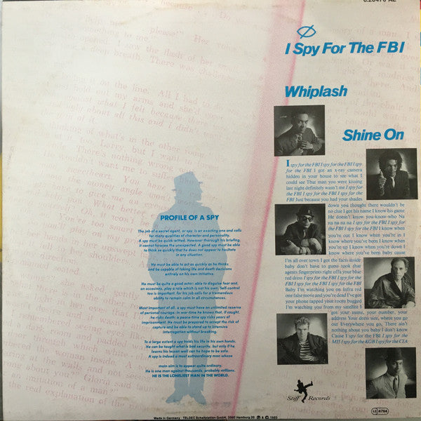 The Untouchables (7) : I Spy For The F.B.I. (12", Maxi, Ora)