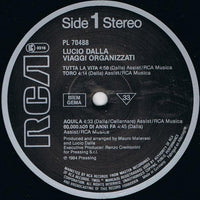 Lucio Dalla : Viaggi Organizzati (LP, Album)