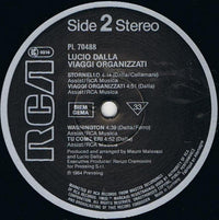 Lucio Dalla : Viaggi Organizzati (LP, Album)