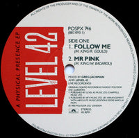 Level 42 : A Physical Presence EP (12", EP)