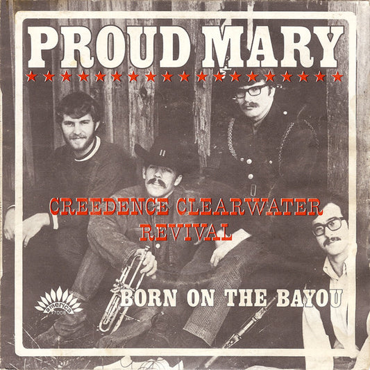 Creedence Clearwater Revival - Proud Mary (7", Single) (Very Good Plus (VG+))