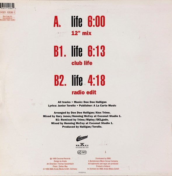 Haddaway : Life (12", Maxi)