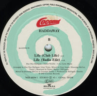 Haddaway : Life (12", Maxi)