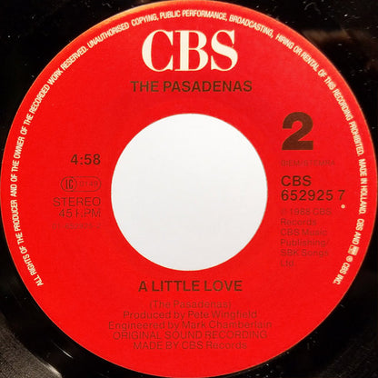 The Pasadenas : Riding On A Train (7", Single)