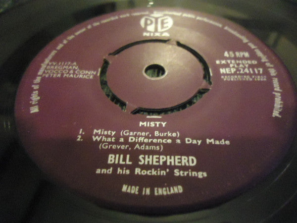 Bill Shepherd and his Rockin' Strings : Misty (7", EP, Mono)