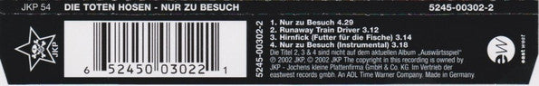 Die Toten Hosen : Nur Zu Besuch (CD, Maxi)