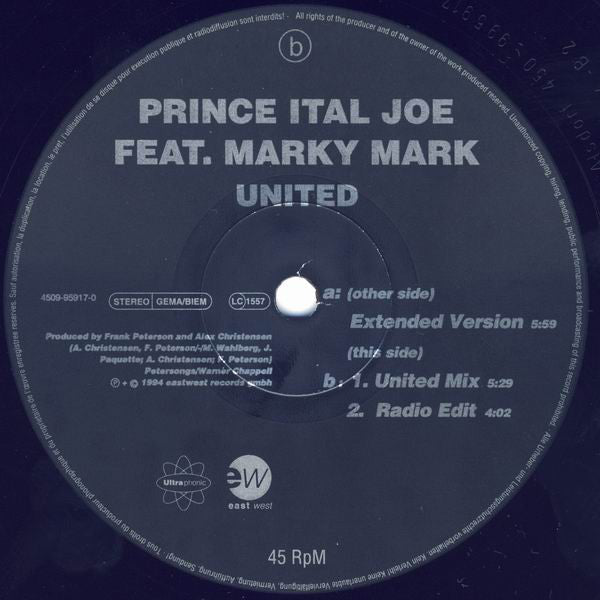 Prince Ital Joe Feat. Marky Mark : United (12")