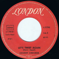 Chubby Checker : Let's Twist Again (7", Single, RE)