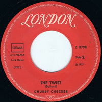 Chubby Checker : Let's Twist Again (7", Single, RE)