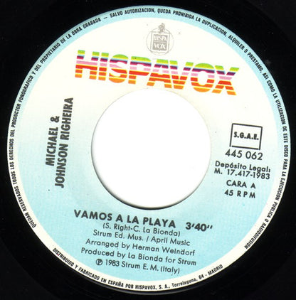 Righeira : Vamos A La Playa (7", Single)