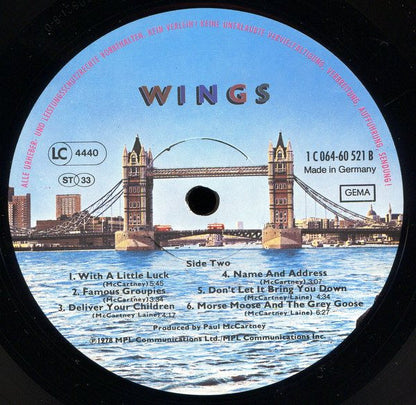 Wings (2) : London Town (LP, Album)