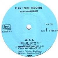 Belastungsprobe : Æ.T.Z. (7")