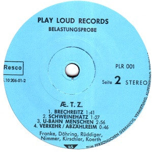 Belastungsprobe : Æ.T.Z. (7")