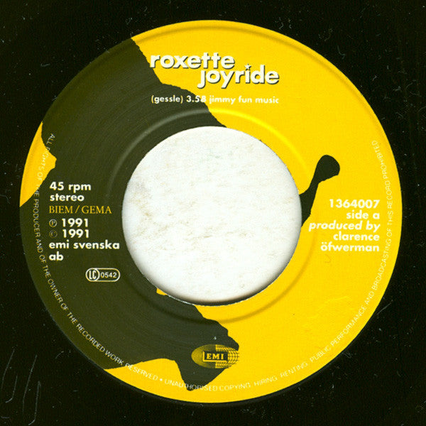 Roxette : Joyride (7", Single)