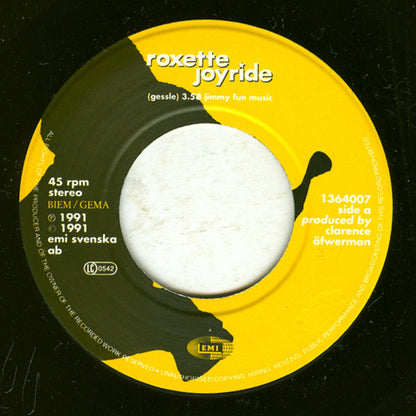 Roxette : Joyride (7", Single)
