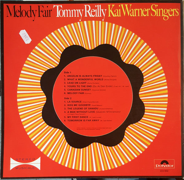 Tommy Reilly With Kai Warner Singers & Orchestra* : Melody Fair (LP, Album)