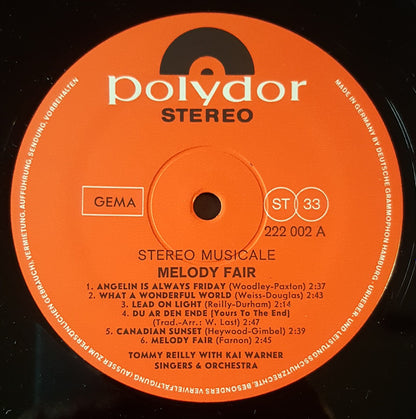 Tommy Reilly With Kai Warner Singers & Orchestra* : Melody Fair (LP, Album)