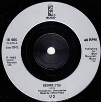 U2 : Desire (7", Single, Sil)