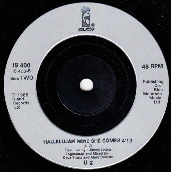 U2 : Desire (7", Single, Sil)