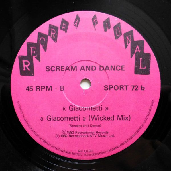 Scream + Dance* : In Rhythm (12", Single)
