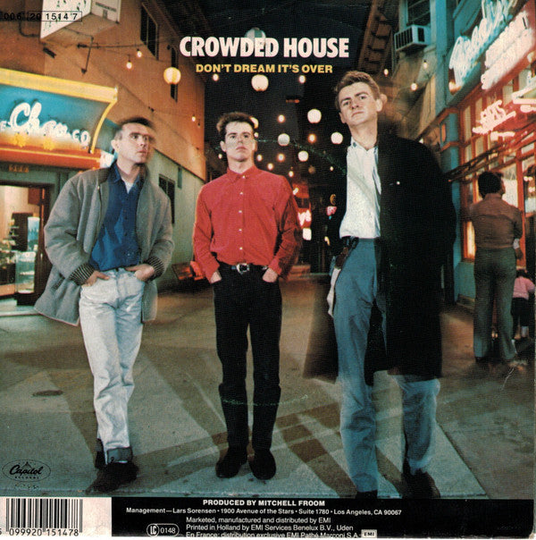 Crowded House : Don't Dream It's Over (7", Single, Bar)