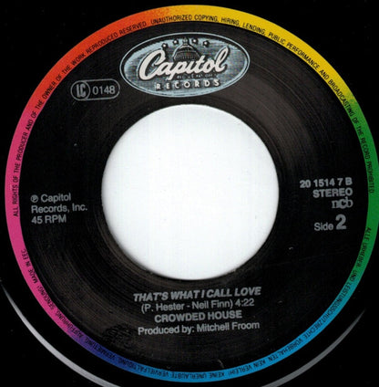 Crowded House : Don't Dream It's Over (7", Single, Bar)