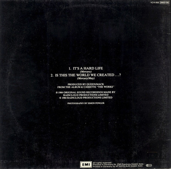 Queen : It's A Hard Life (12", Maxi)