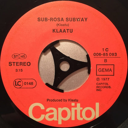 Klaatu : Calling Occupants / Sub-Rosa Subway (7", Single)