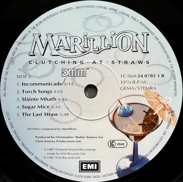 Marillion : Clutching At Straws (LP, Album)