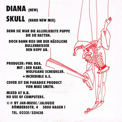 Phillip Boa & The Voodooclub : Diana (7", Single)