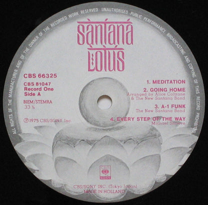 Santana : Lotus (3xLP, Album, RE, Tri)