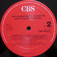 The Charlie Watts Orchestra : Live At  Fulham Town Hall (LP, Album)