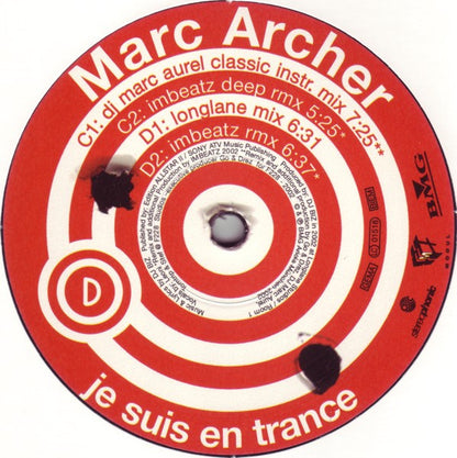 Marc Archer : Je Suis En Trance (2x12")