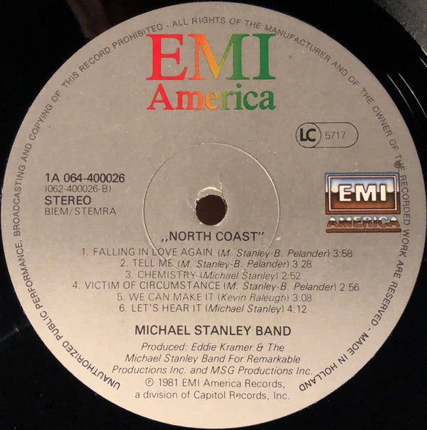 Michael Stanley Band : North Coast (LP, Album)