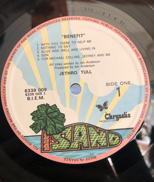 Jethro Tull : Benefit (LP, Album, Pal)