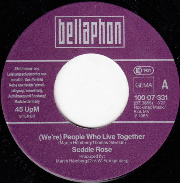 Seddie Rose : People Who Live Together (7", Single)