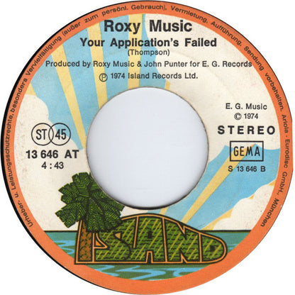 Roxy Music : All I Want Is You (7", Single)